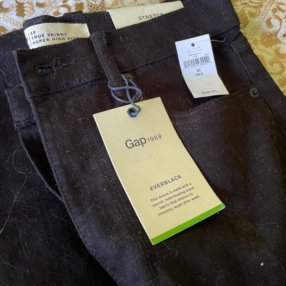 Gap stretch true skinny super high rise jeans
